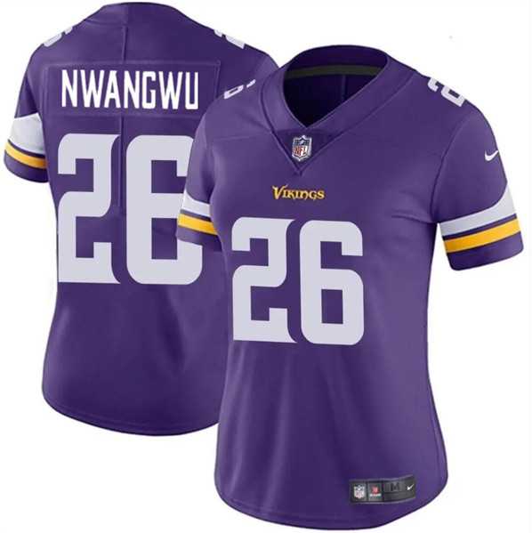 Women%27s Minnesota Vikings #26 Kene Nwangwu Purple Vapor Untouchable Limited Jersey Dzhi